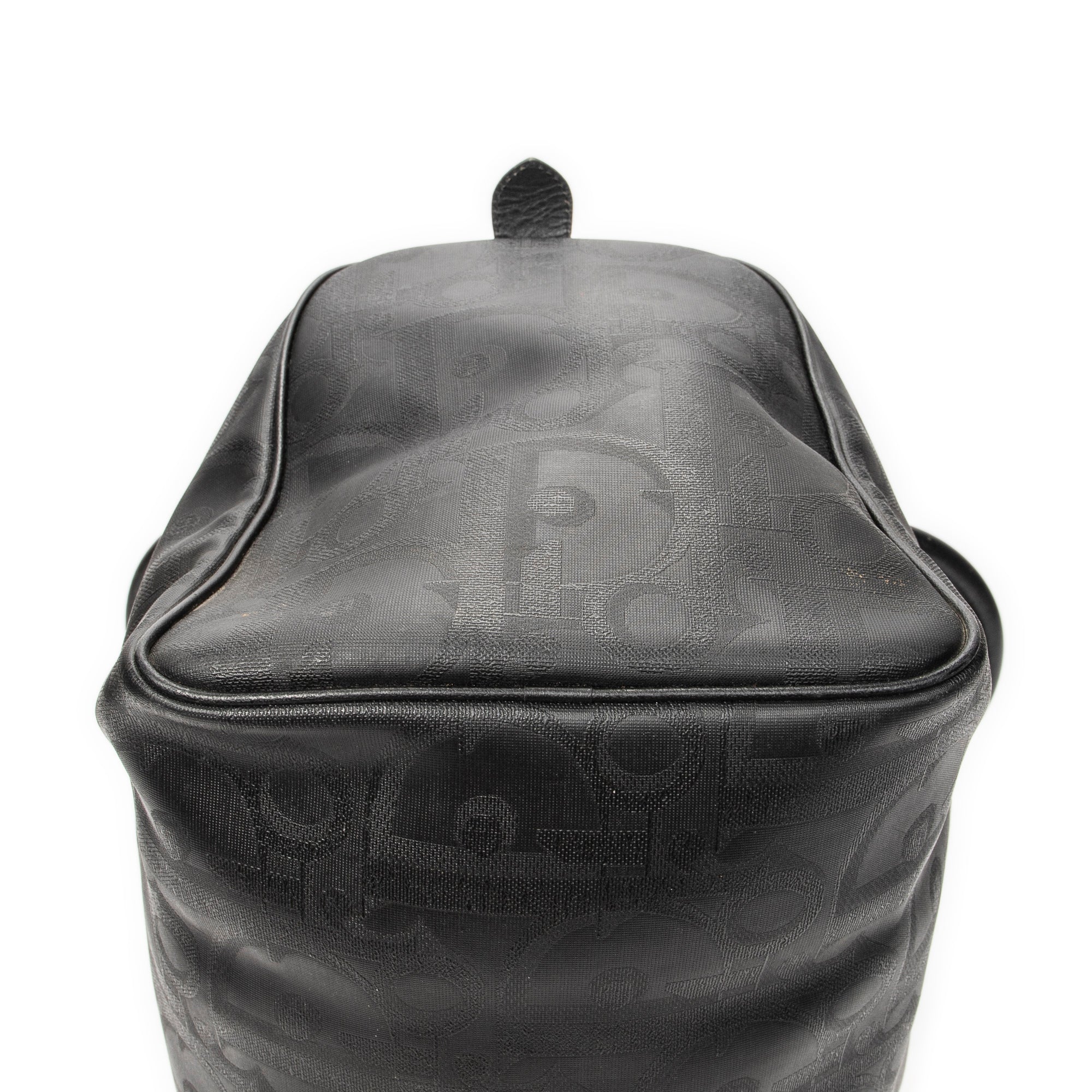 Travel Bag Vintage Medium Travel Boston Black Maxi Diorissimo Coated Canvas