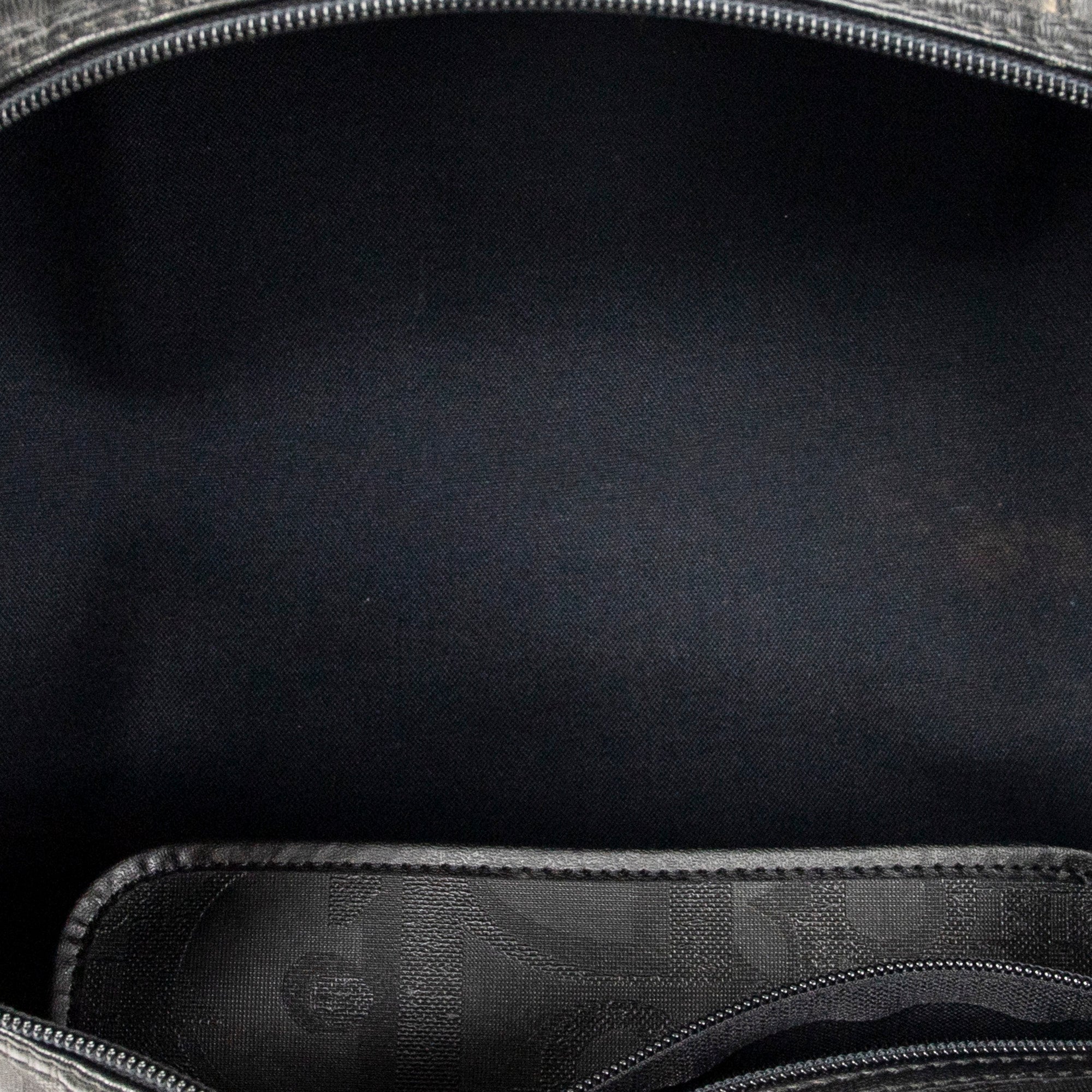 Travel Bag Vintage Medium Travel Boston Black Maxi Diorissimo Coated Canvas