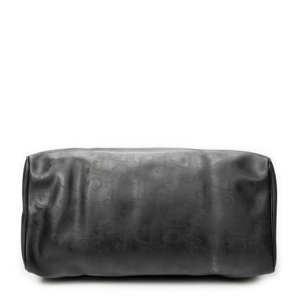 Travel Bag Vintage Large Travel Boston Black Maxi Diorissimo Coated Canvas