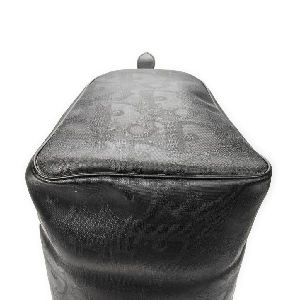 Travel Bag Vintage Large Travel Boston Black Maxi Diorissimo Coated Canvas