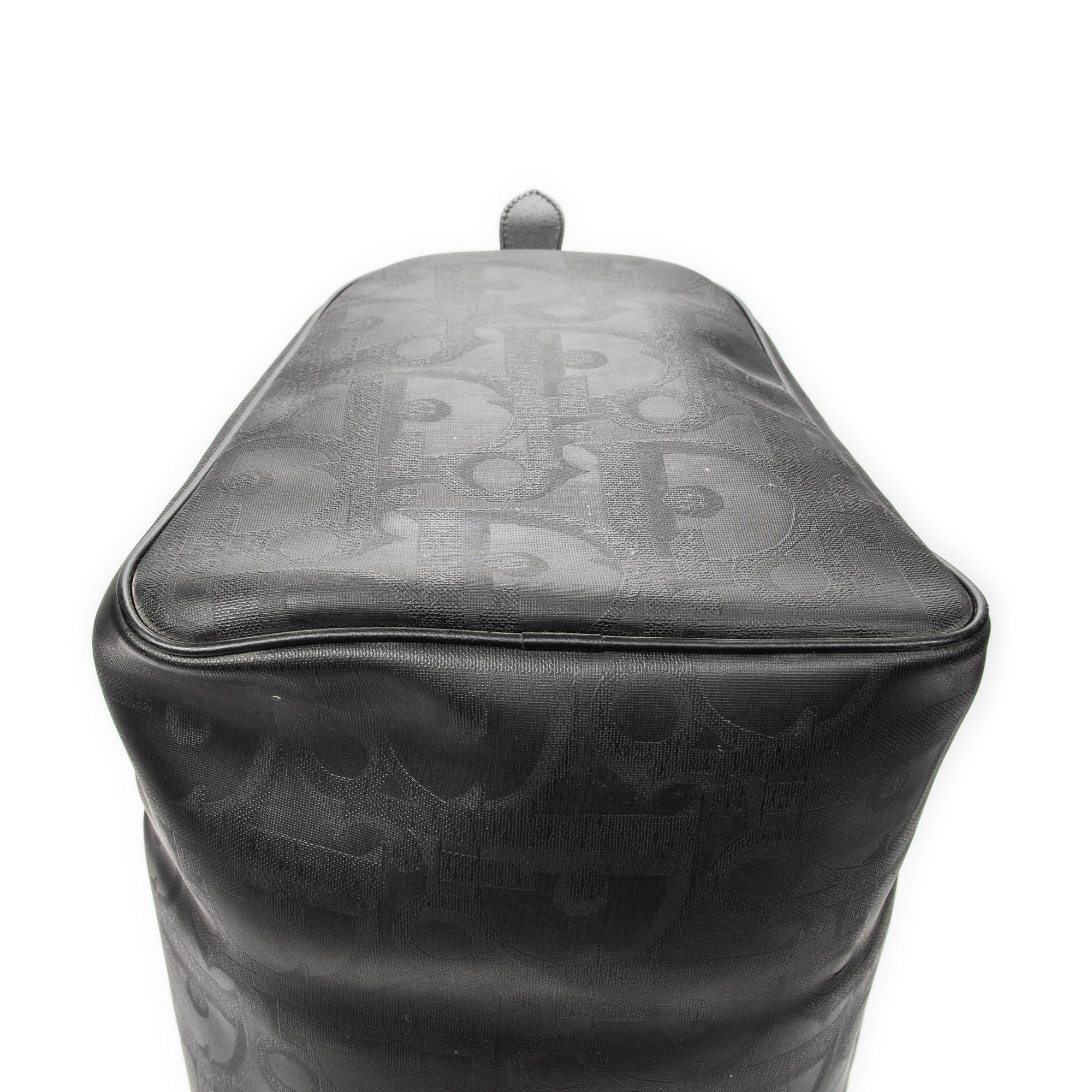 Travel Bag Vintage Large Travel Boston Black Maxi Diorissimo Coated Canvas