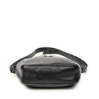 Shoulder Bag Vintage CD Camera Crossbody Black Grained Leather