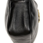 Shoulder Bag Vintage CD Camera Crossbody Black Grained Leather
