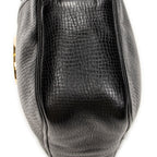 Shoulder Bag Vintage CD Camera Crossbody Black Grained Leather