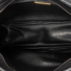 Shoulder Bag Vintage CD Camera Crossbody Black Grained Leather