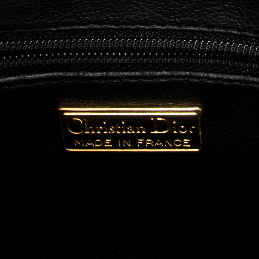 Shoulder Bag Vintage CD Camera Crossbody Black Grained Leather