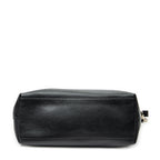 Shoulder Bag Large GG Charm Zip Tote Black Grained Calfskin Leather