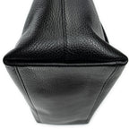 Shoulder Bag Large GG Charm Zip Tote Black Grained Calfskin Leather