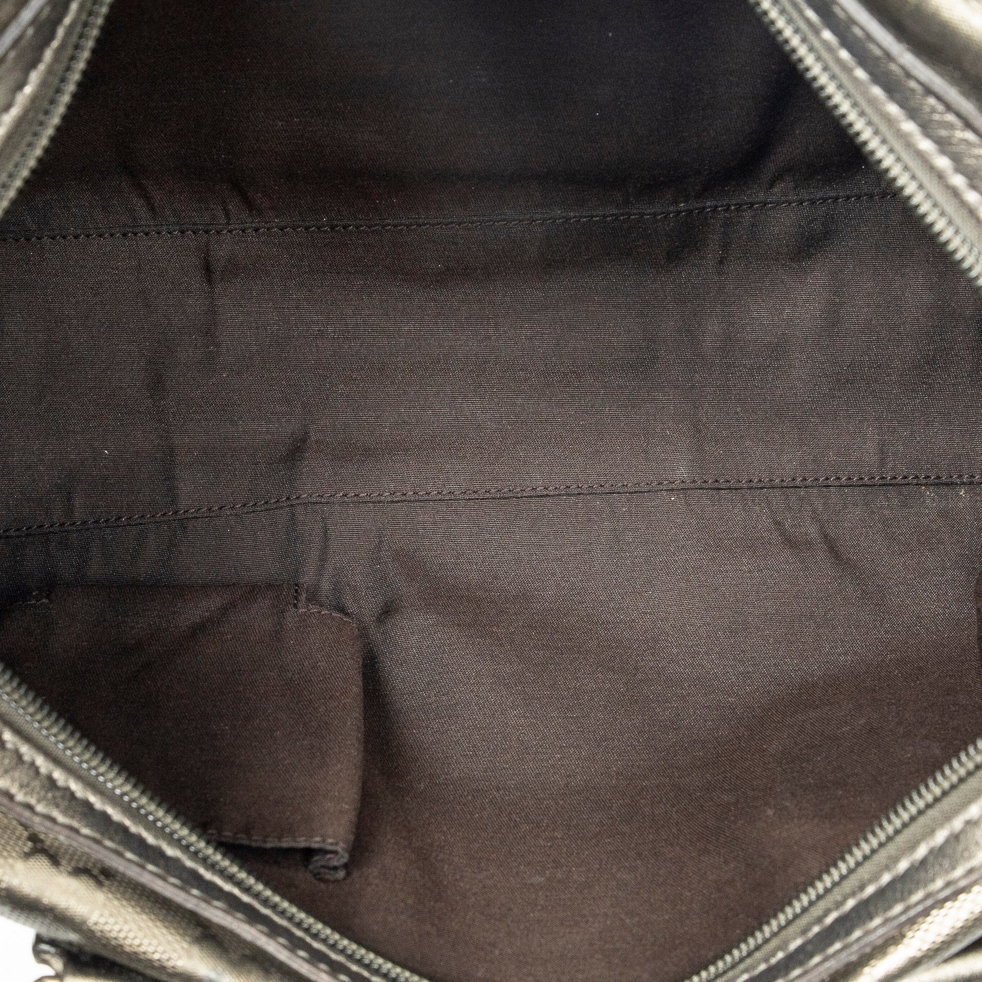 Shoulder Bag Small Shoulder Boston Metallic Bronze Guccissima Imprint Coated Canvas
