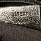 Shoulder Bag Small Shoulder Boston Metallic Bronze Guccissima Imprint Coated Canvas