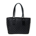 Shoulder Bag Small Shoulder Tote Black Monogrammed Canvas