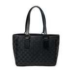 Shoulder Bag Small Shoulder Tote Black Monogrammed Canvas