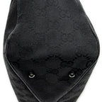 Shoulder Bag Small Shoulder Tote Black Monogrammed Canvas