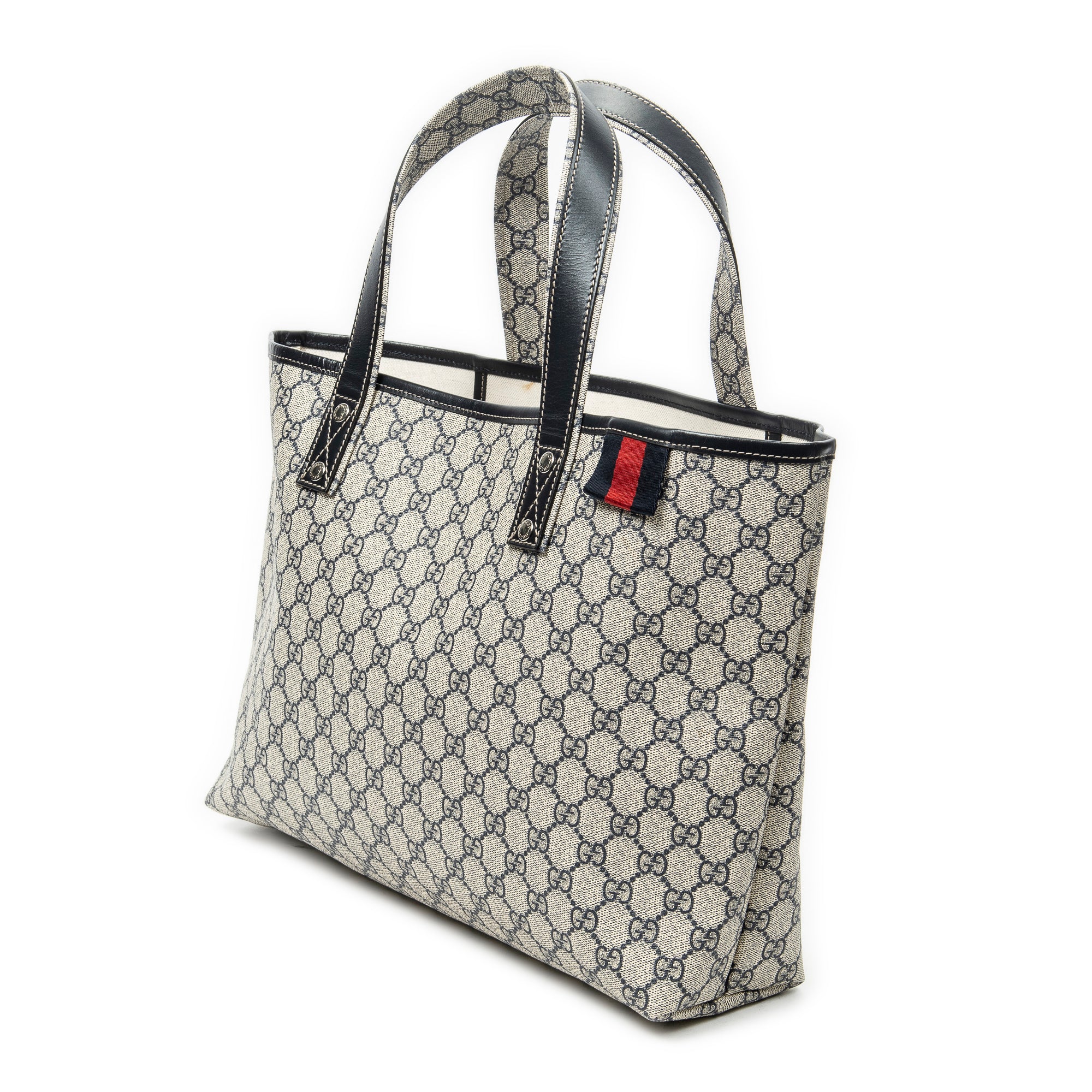 Shoulder Bag Web Loop Tote Beige Supreme Coated Canvas