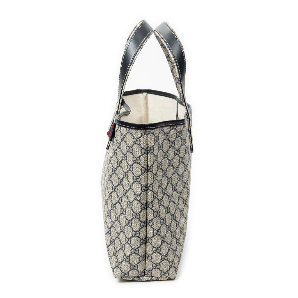 Shoulder Bag Web Loop Tote Beige Supreme Coated Canvas