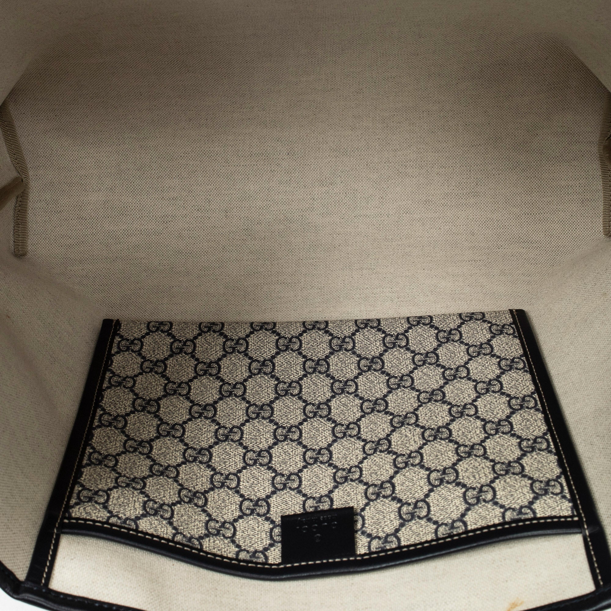Shoulder Bag Web Loop Tote Beige Supreme Coated Canvas
