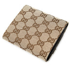 Wallet Horsebit Trifold Wallet Beige Monogrammed Canvas