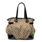 Bolso de Hombro Mediano Full Moon Tote Lona Monogrammed Beige