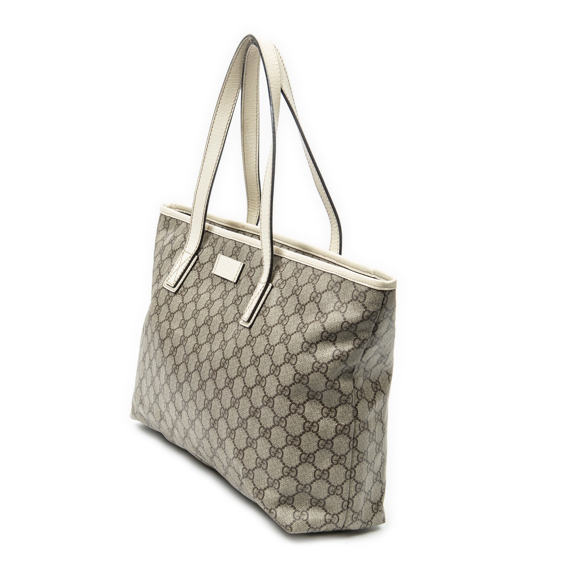Shoulder Bag Large ZipTote Beige Supreme Coated Canvas