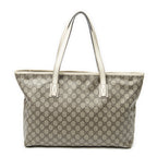 Shoulder Bag Large ZipTote Beige Supreme Coated Canvas
