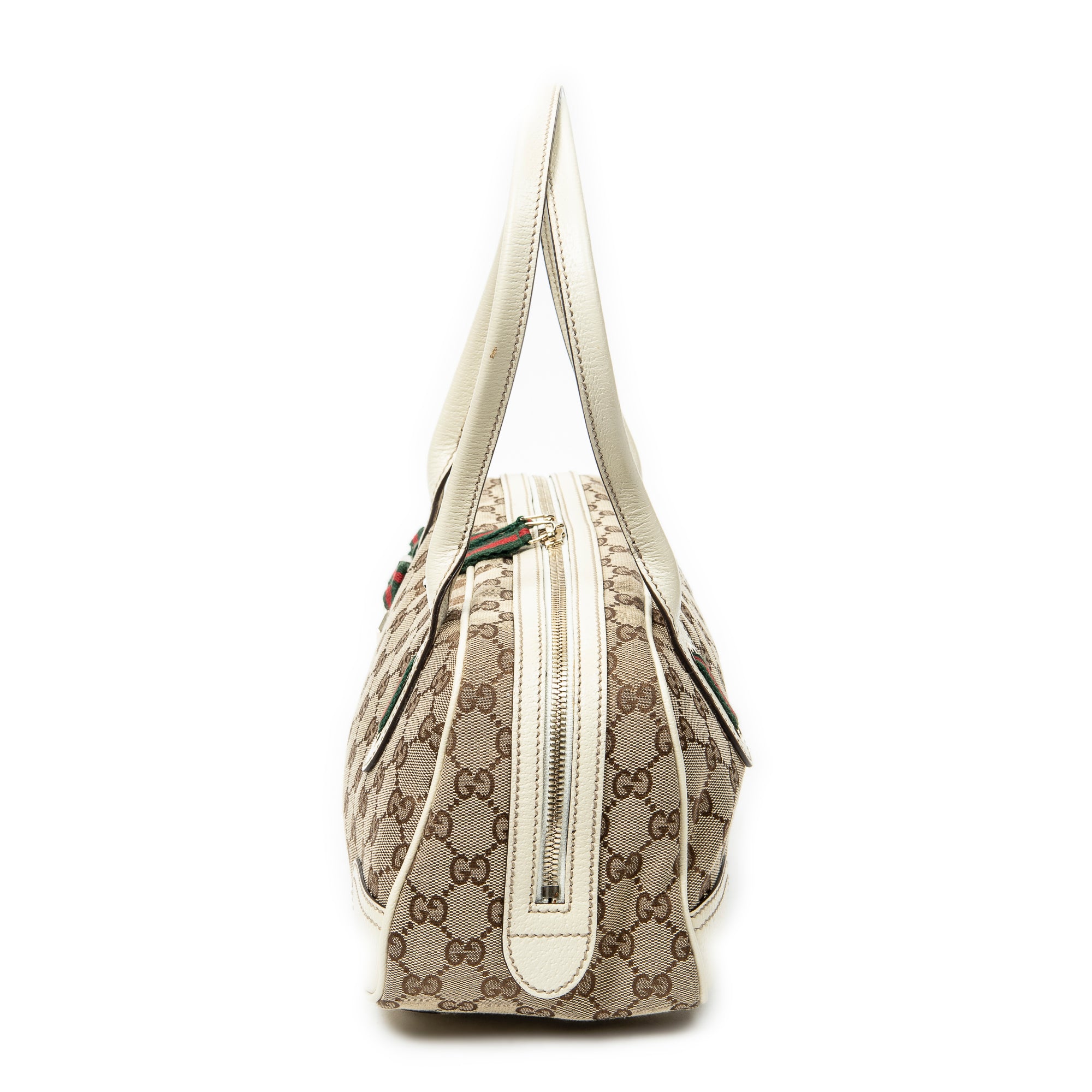 Shoulder Bag Princy Boston Beige Monogrammed Canvas