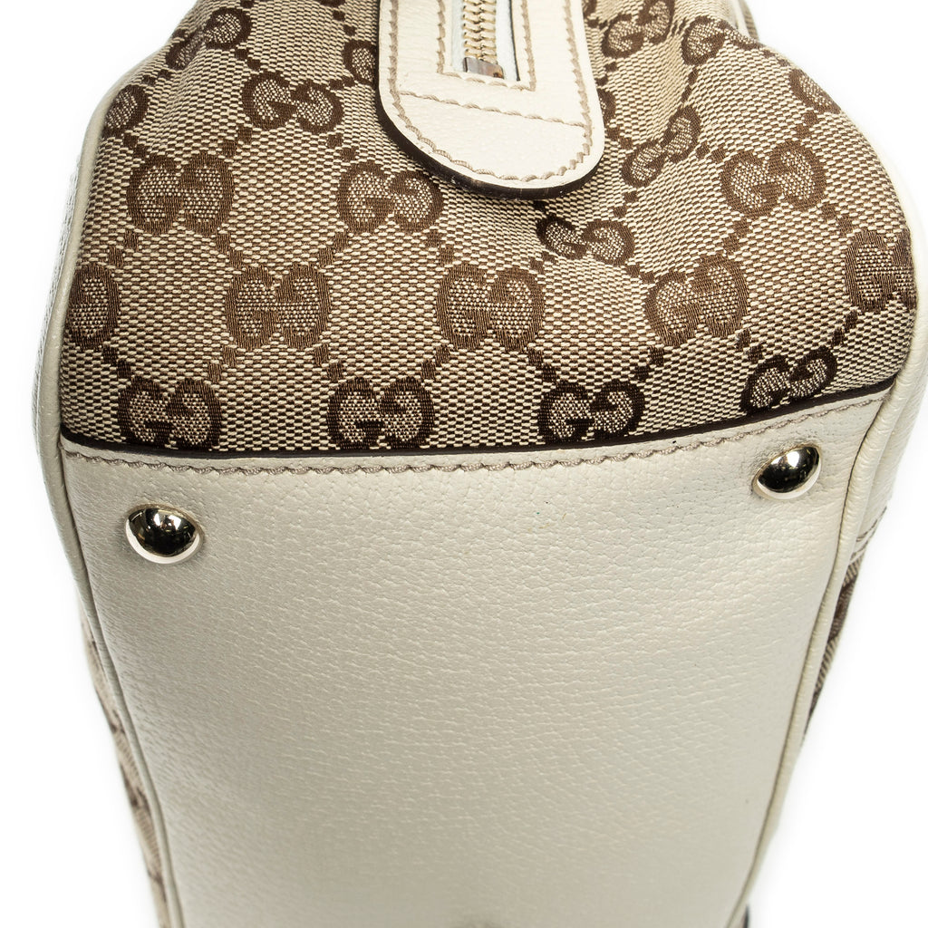 Shoulder Bag Princy Boston Beige Monogrammed Canvas