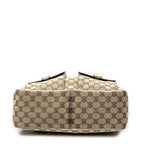 Shoulder Bag Medium Abbey Pocket Hobo Beige Monogrammed Canvas