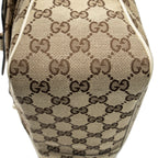 Shoulder Bag Medium Abbey Pocket Hobo Beige Monogrammed Canvas