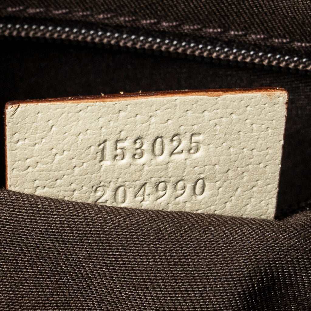 Shoulder Bag Medium Abbey Pocket Hobo Beige Monogrammed Canvas