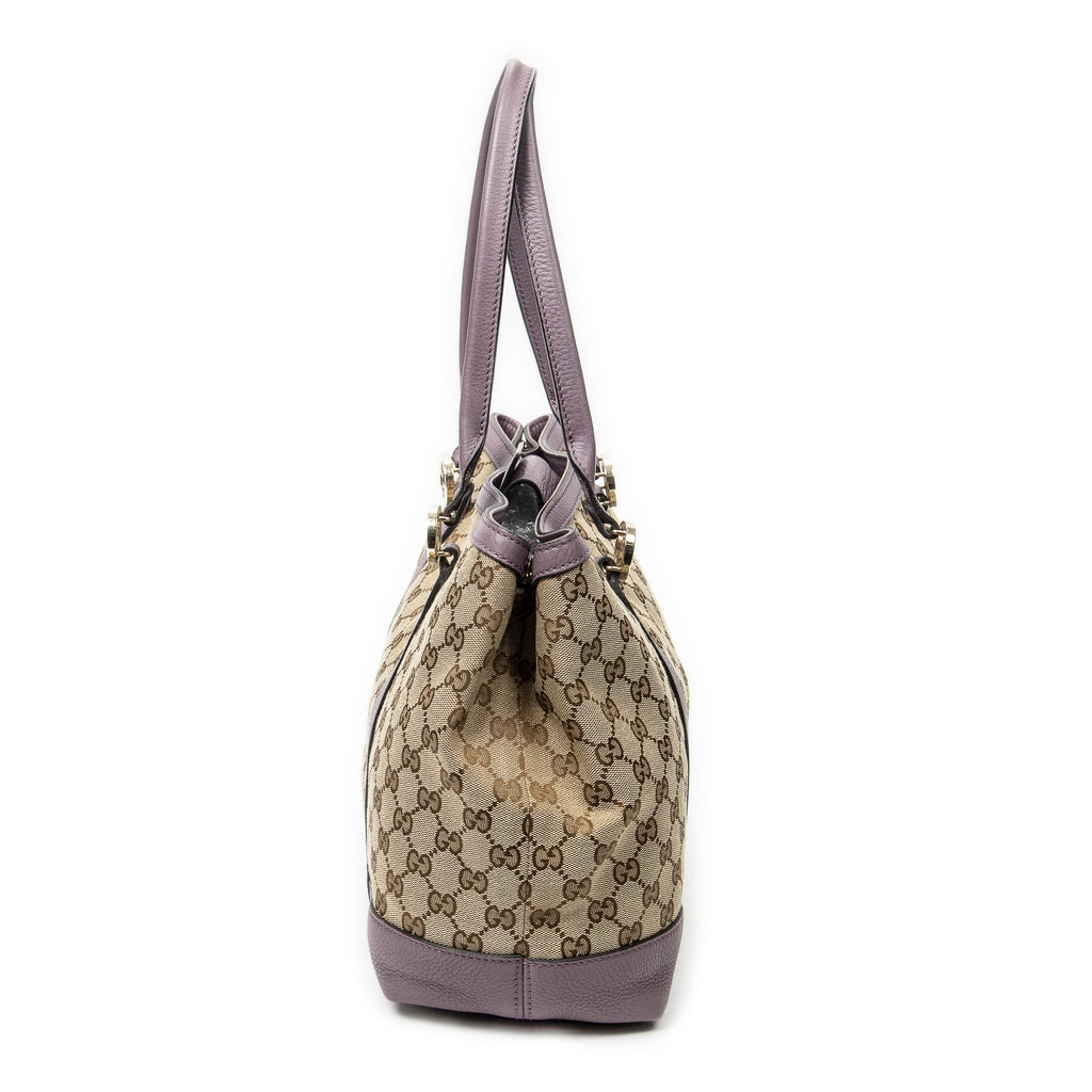 Shoulder Bag Miss GG Tote Beige Monogrammed Canvas