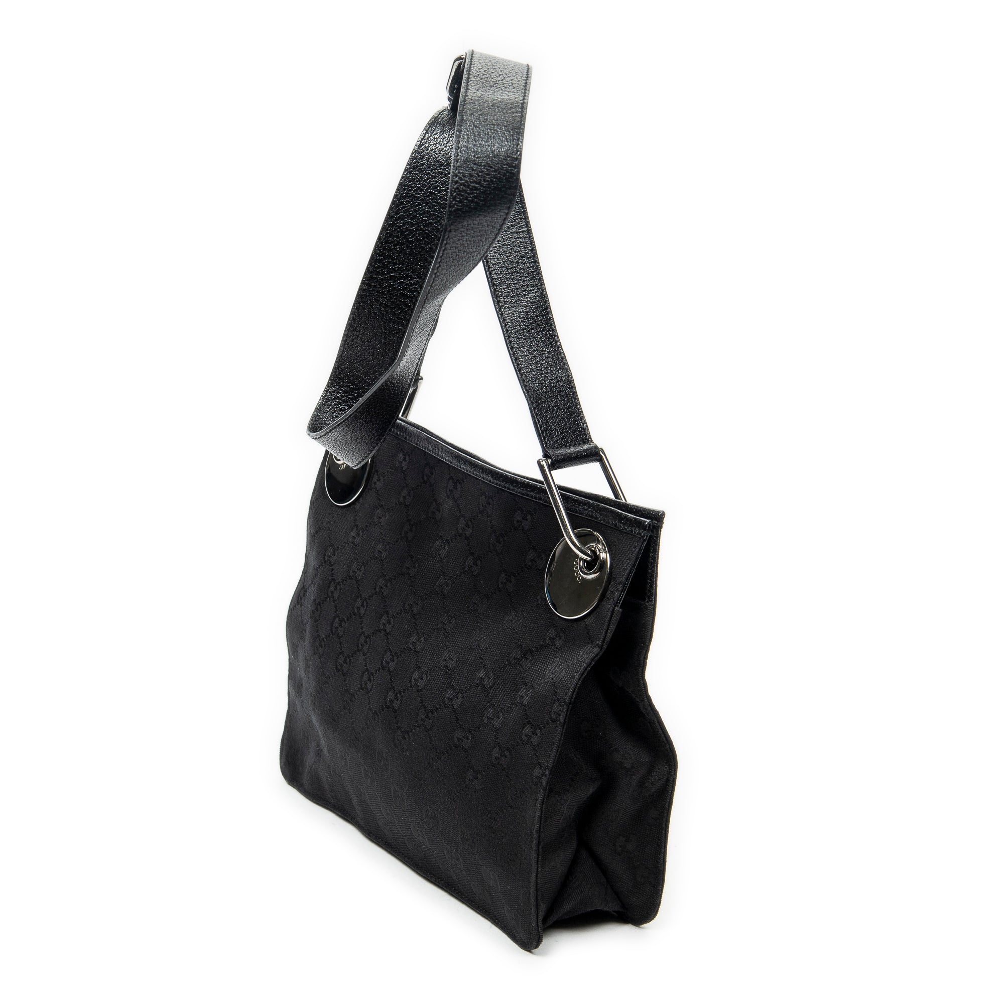 Sac bandoulière Eclipse Square bandoulière croisée toile monogrammée noire