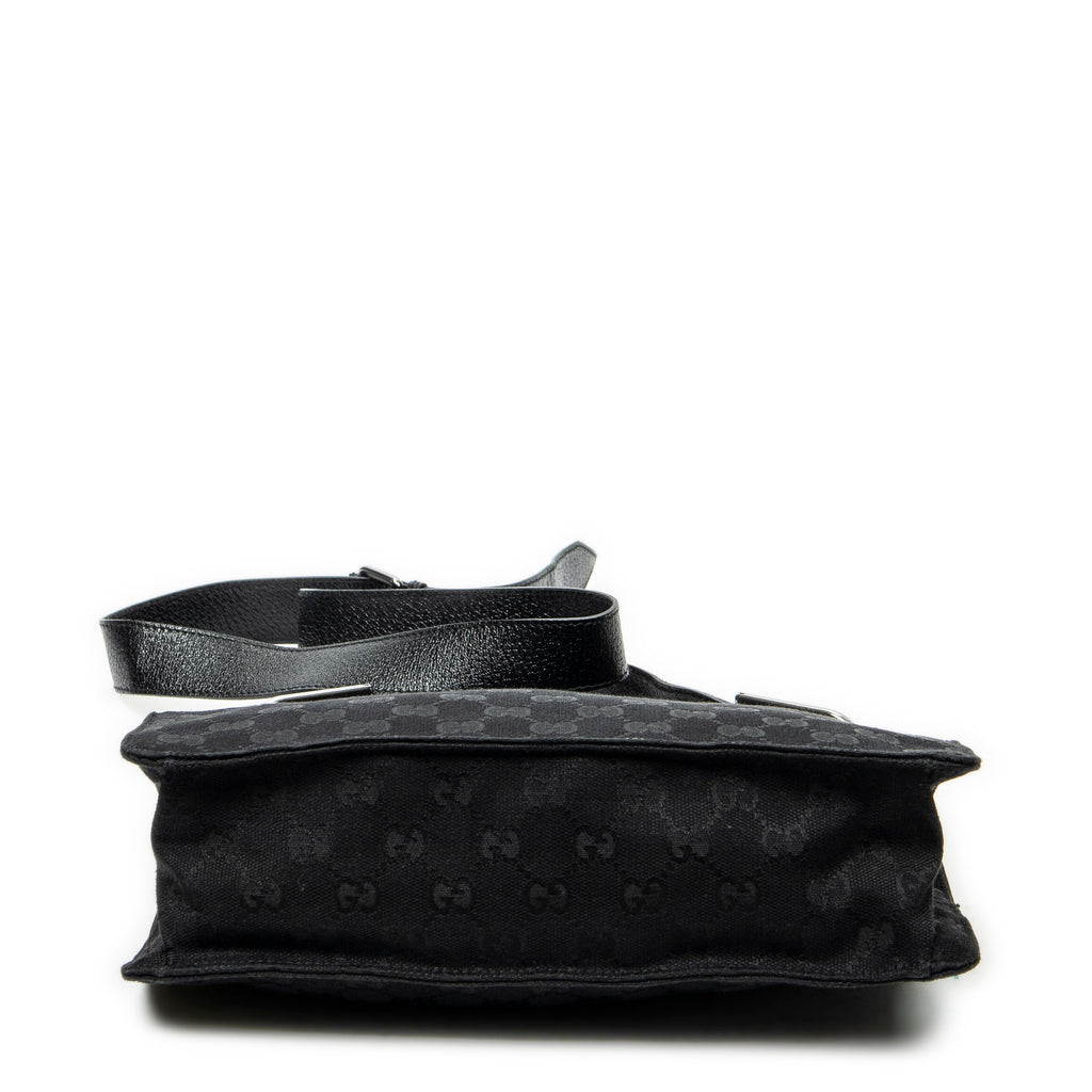 Shoulder Bag Eclipse Square Crossbody Black Monogrammed Canvas