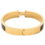 Bracelet Clic Clac H Bracelet Black Gold Plated