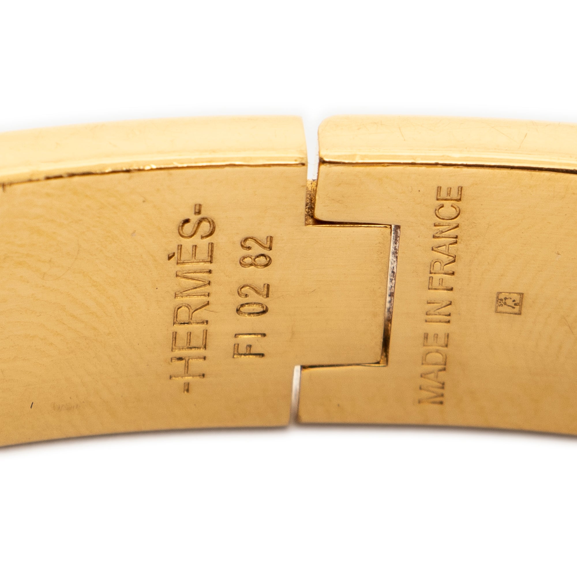 Bracelet Clic Clac H Bracelet Black Gold Plated