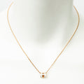 Necklace Mini Pop H Pendant Necklace White Gold Plated