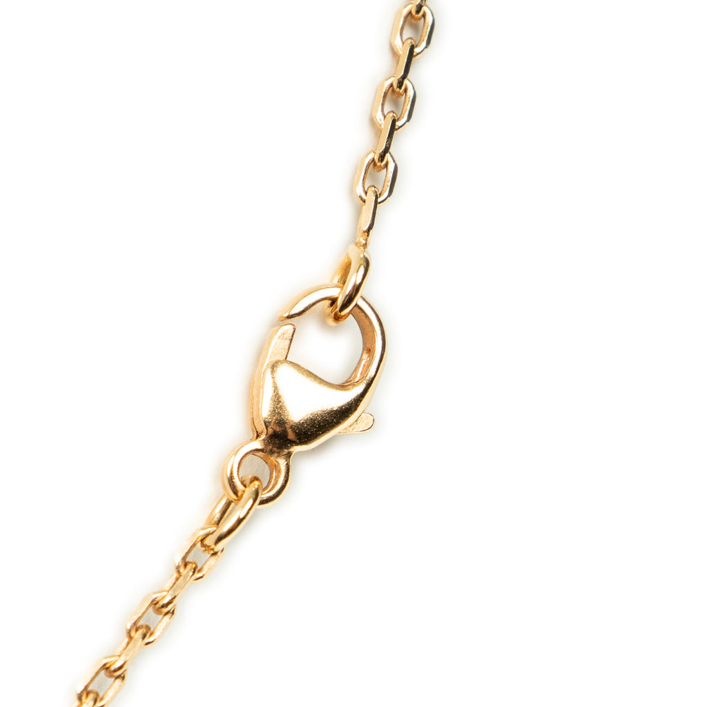 Necklace Mini Pop H Pendant Necklace White Gold Plated