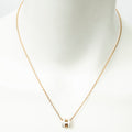 Necklace Mini Pop H Pendant Necklace White Gold Plated