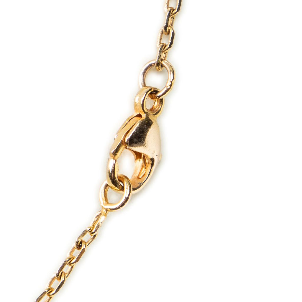 Necklace Mini Pop H Pendant Necklace White Gold Plated