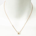 Necklace Mini Pop H Pendant Necklace White Gold Plated