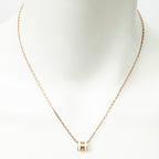 Necklace Mini Pop H Pendant Necklace White Gold Plated