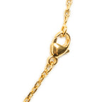 Necklace Mini Pop H Pendant Necklace Purple Gold Plated