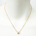 Necklace Mini Pop H Pendant Necklace Pink Gold Plated