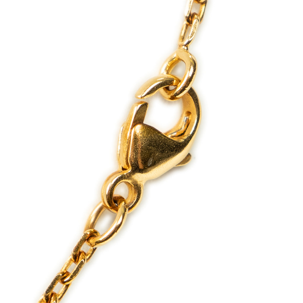 Necklace Mini Pop H Pendant Necklace Pink Gold Plated