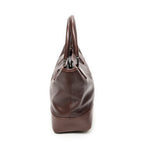 Handbag Anagram Open Tote Dark Brown Calfskin Leather
