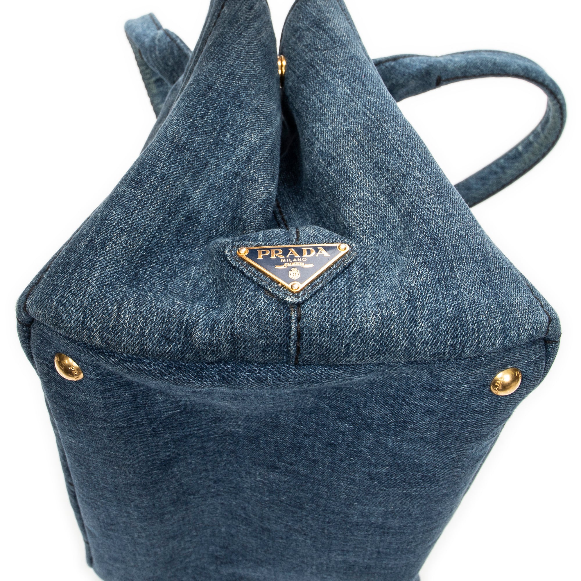 Handbag Medium Canapa Tote Blue Denim Canapa Denim Canvas