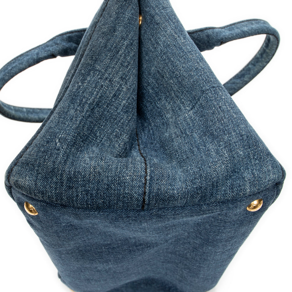 Handbag Medium Canapa Tote Blue Denim Canapa Denim Canvas