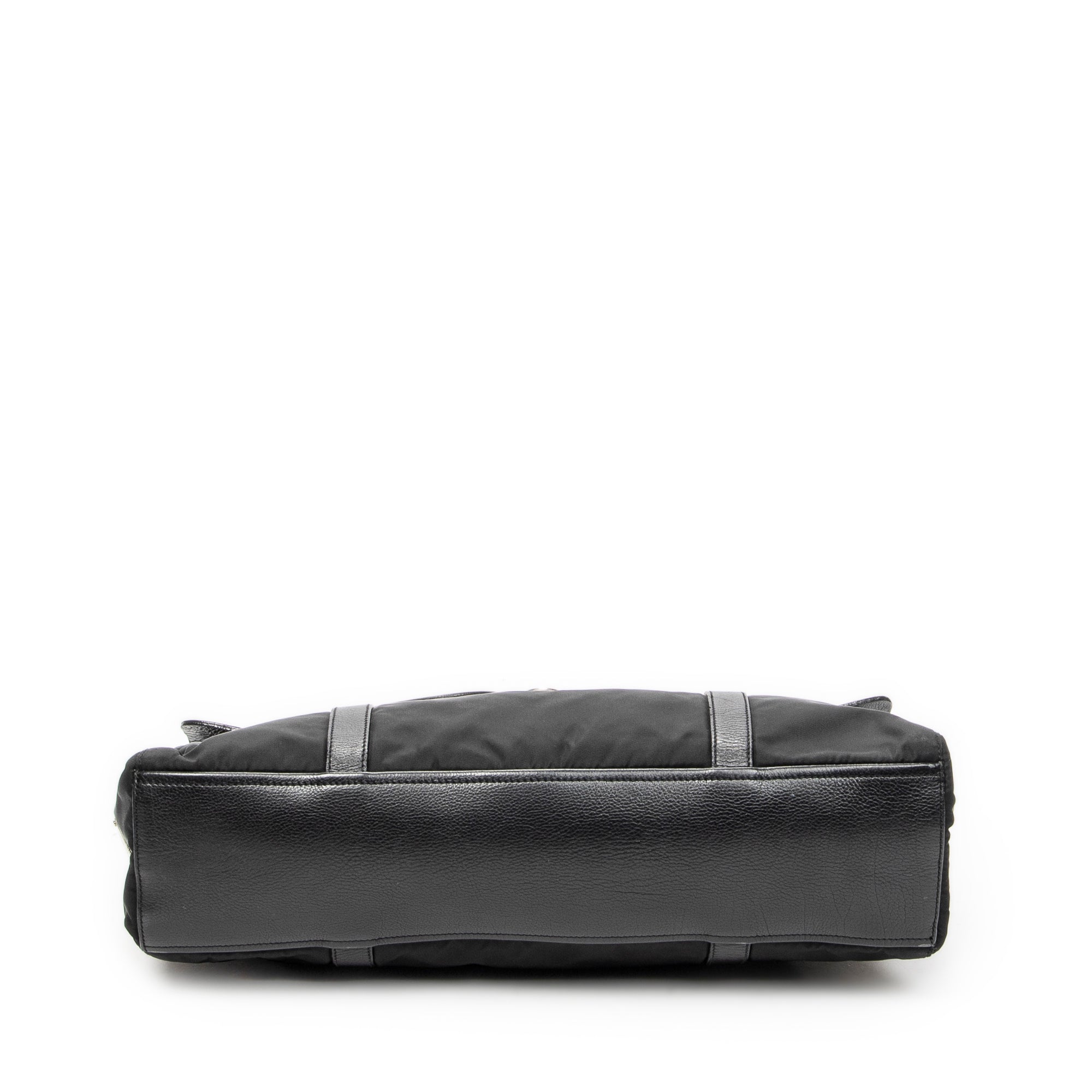 Shoulder Bag Rectangular Flap Shoulder Bag Black Nylon Canvas