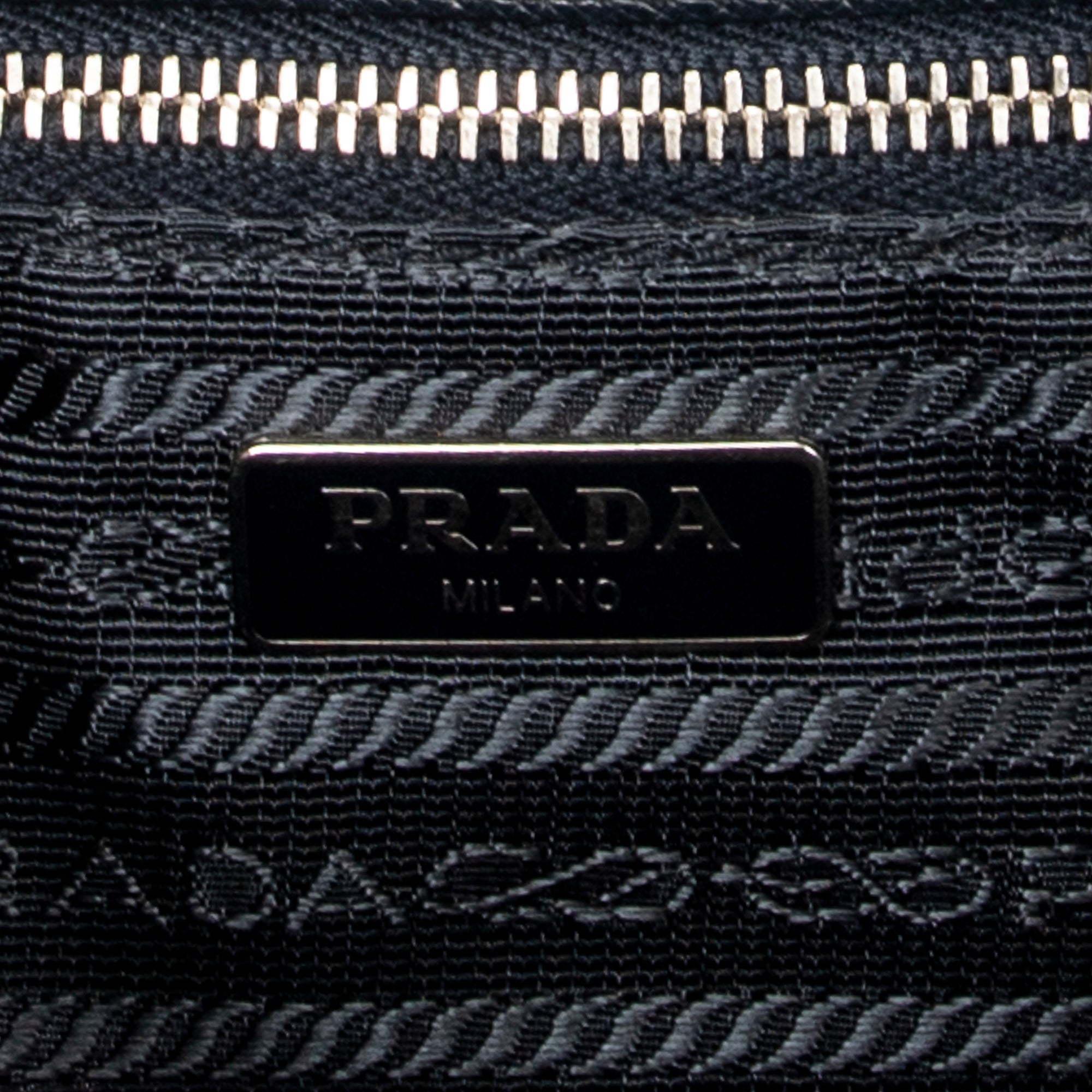 Shoulder Bag Rectangular Flap Crossbody Navy Tessuto Impuntu Canvas