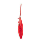 Clutch Flat Zip Clutch Red Nylon Canvas