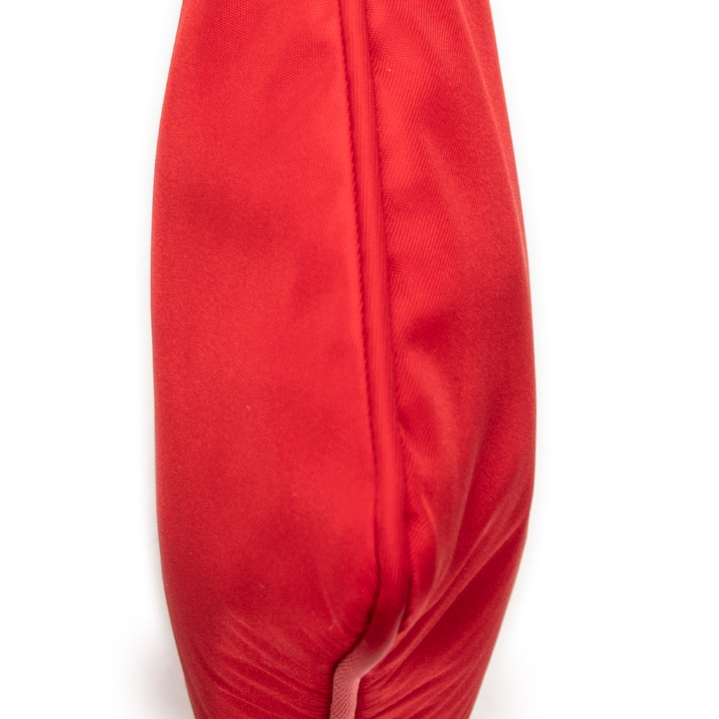 Clutch Flat Zip Clutch Red Nylon Canvas